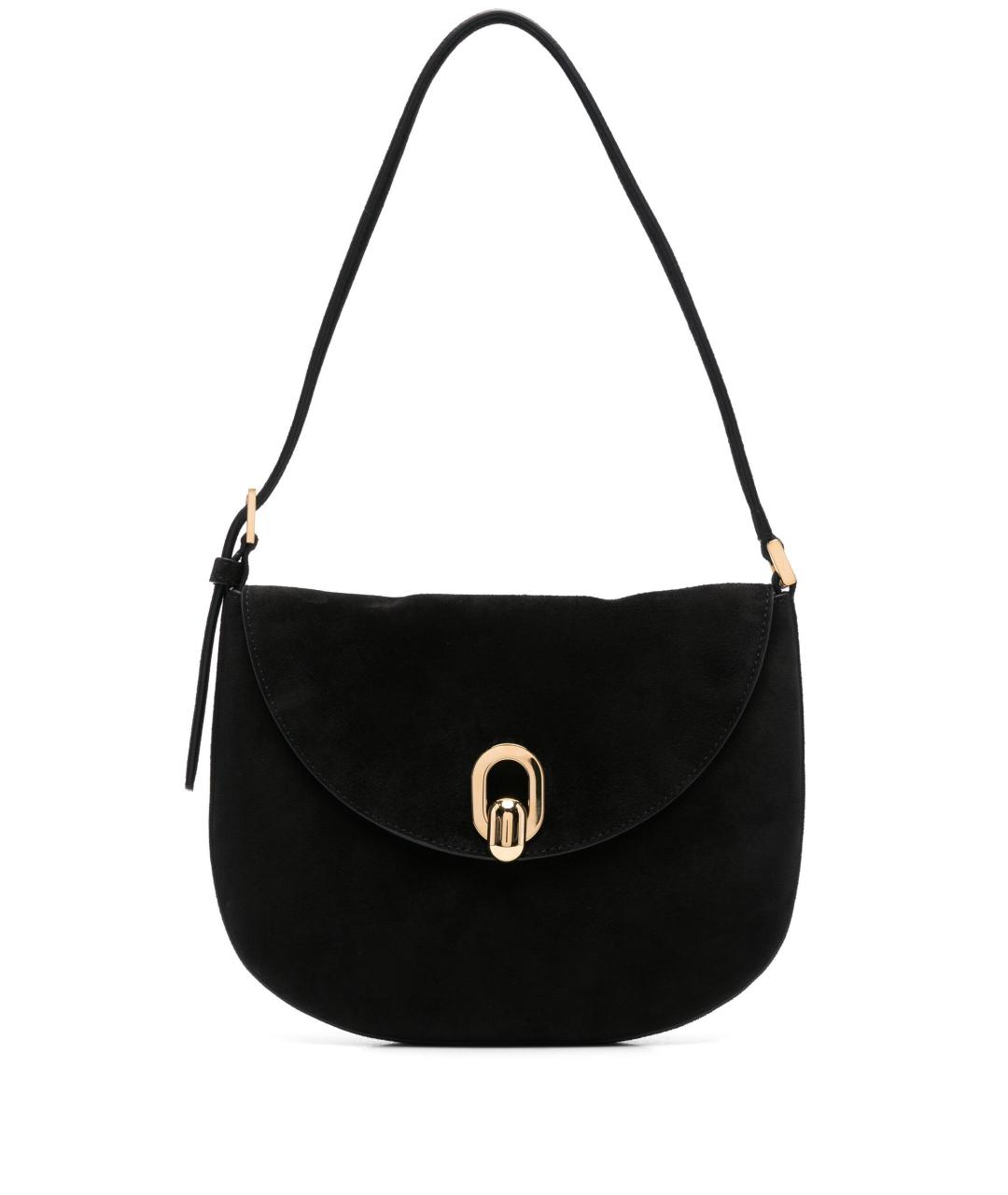 Savette Черная замшевая сумка через плечо, фото 1
