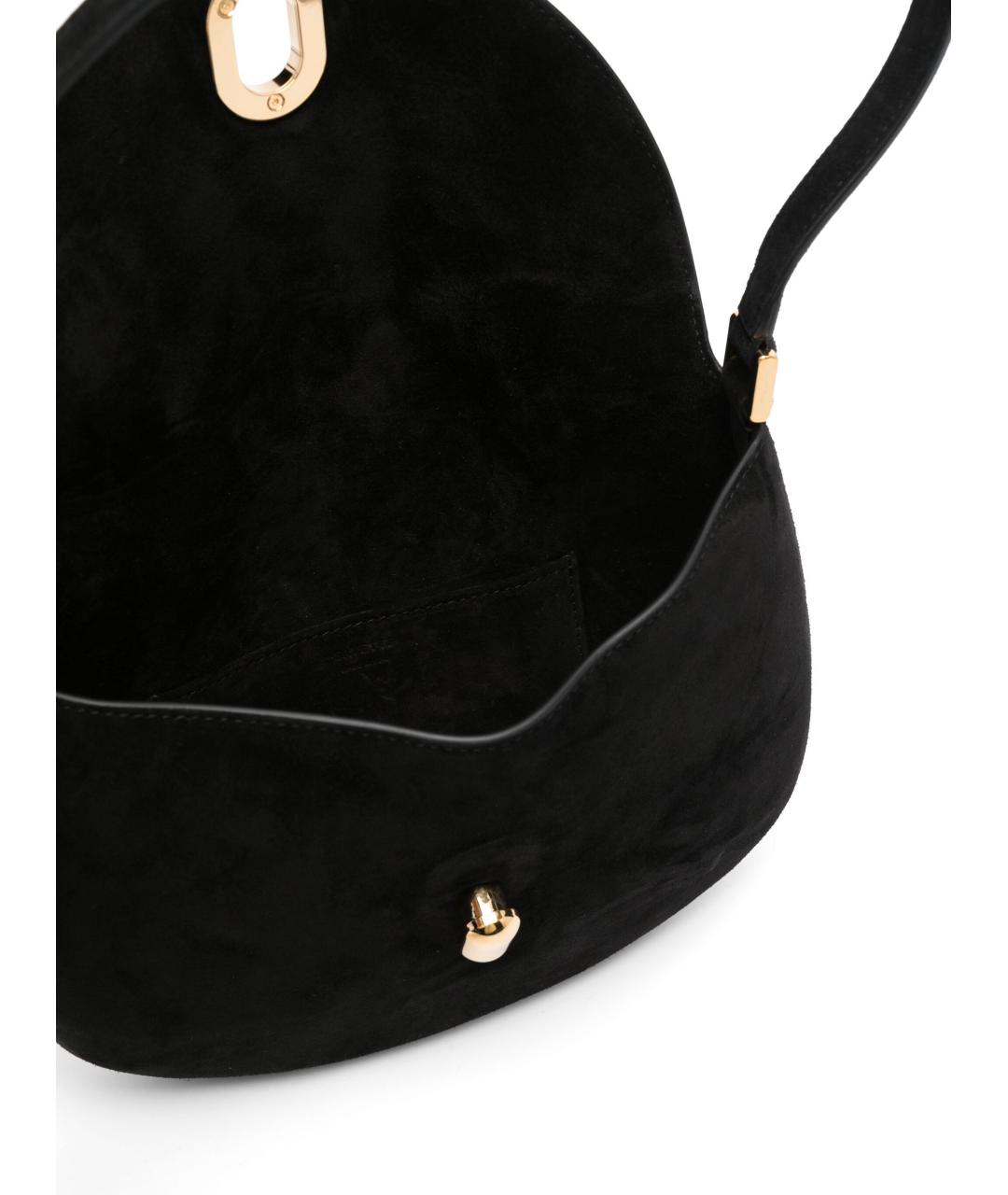 Savette Черная замшевая сумка через плечо, фото 3