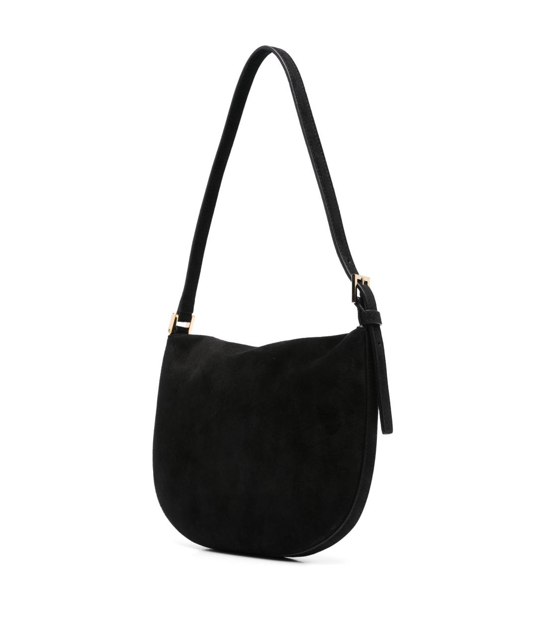 Savette Черная замшевая сумка через плечо, фото 4