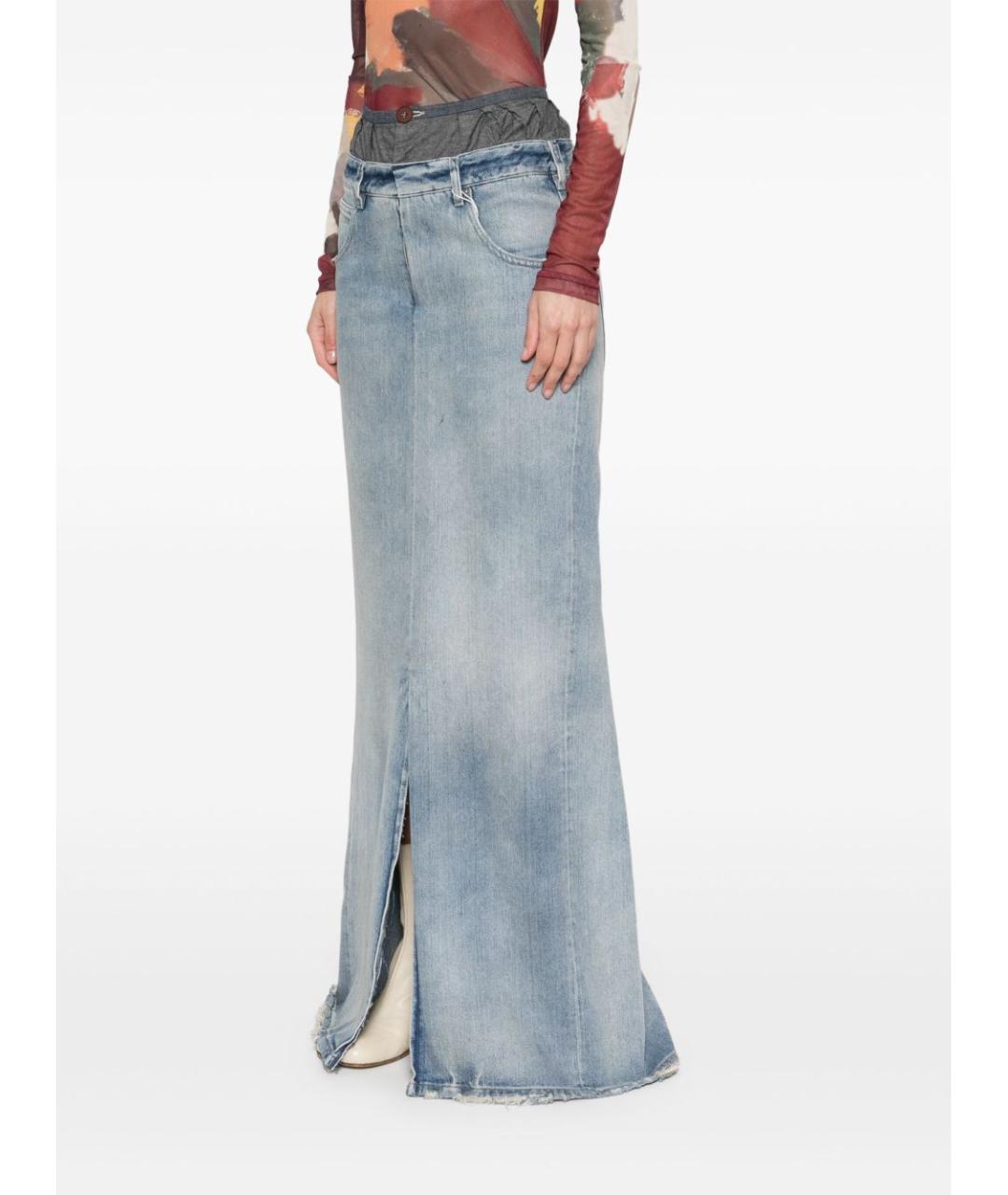 MAISON MARGIELA Синяя деним юбка макси, фото 5