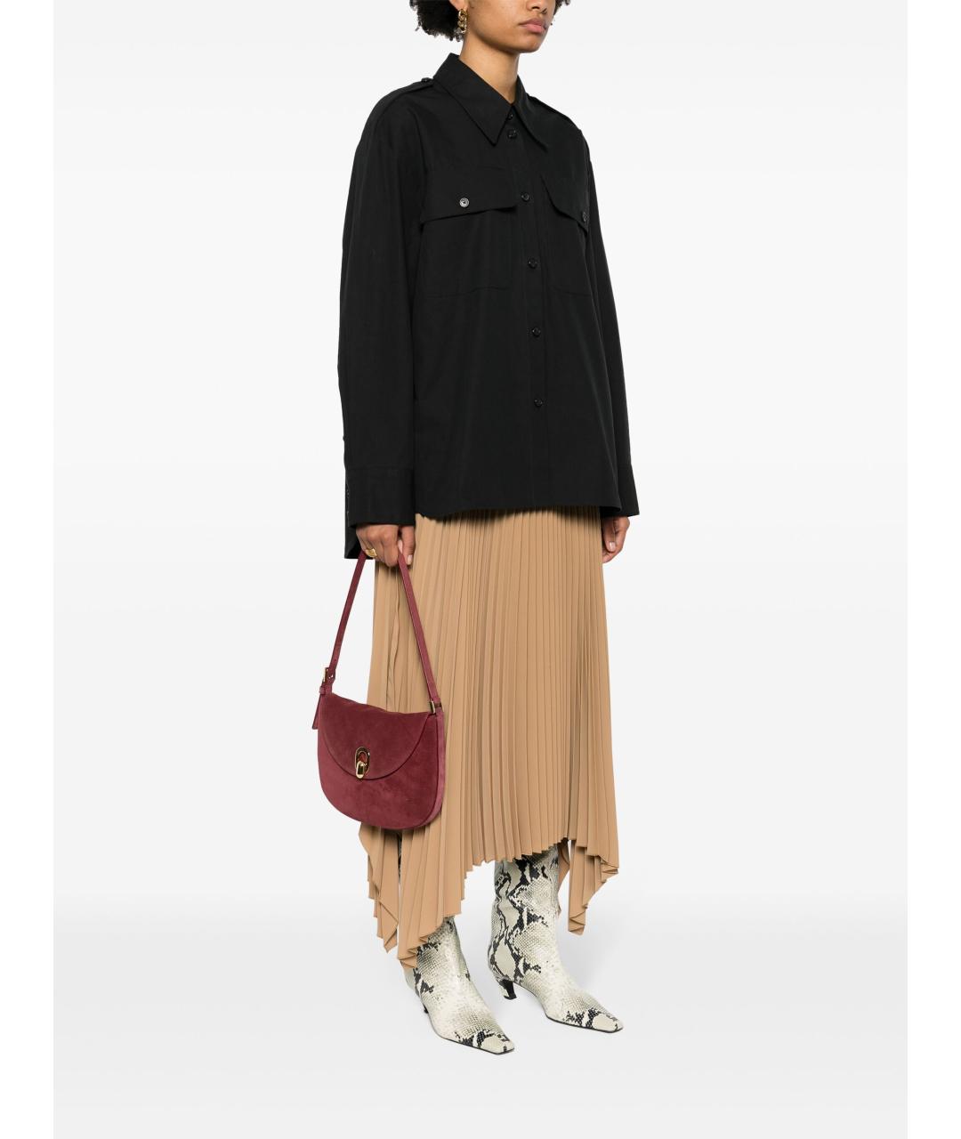 Savette Красная замшевая сумка через плечо, фото 4