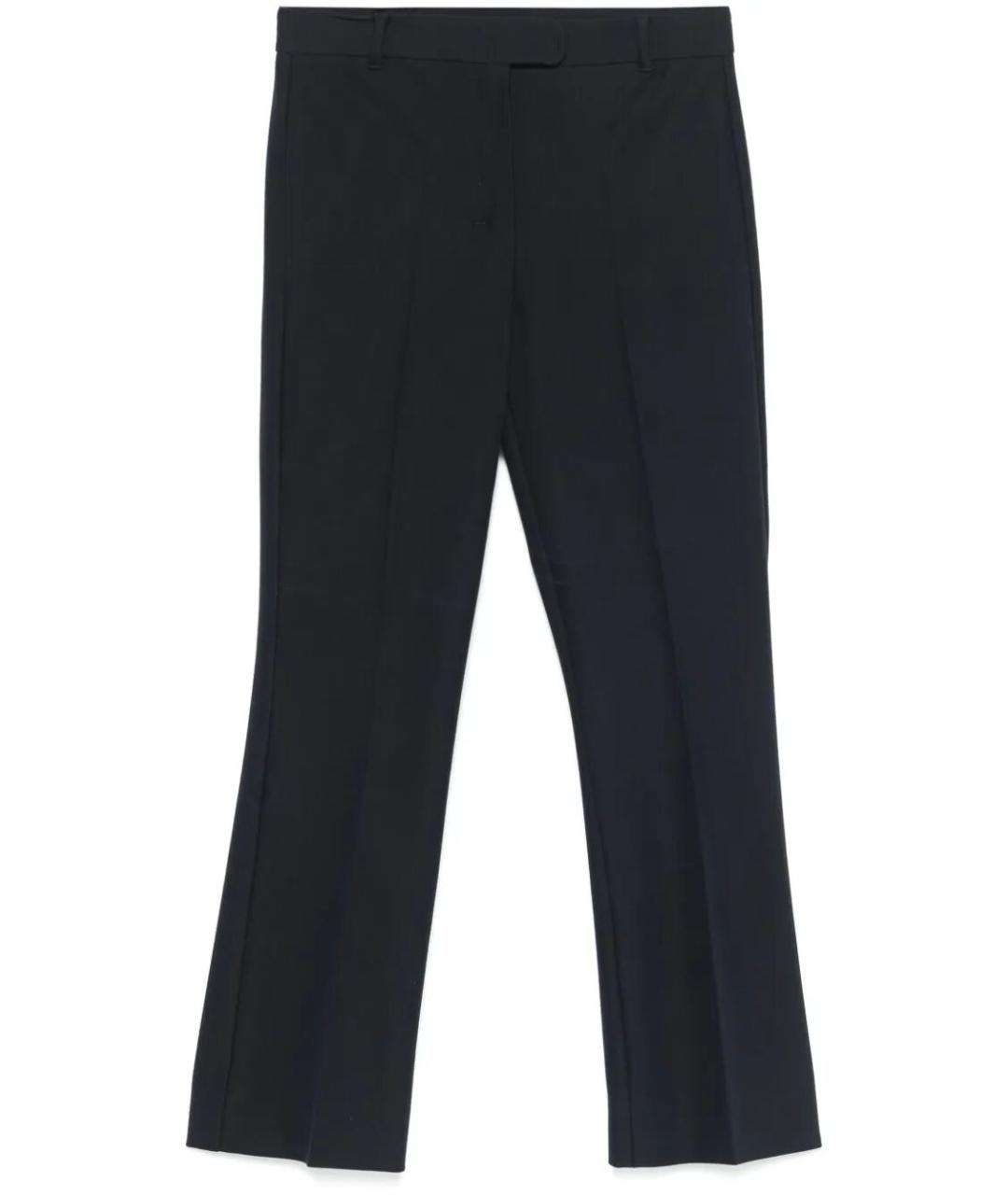 'S MAX MARA Синие хлопковые прямые брюки, фото 1