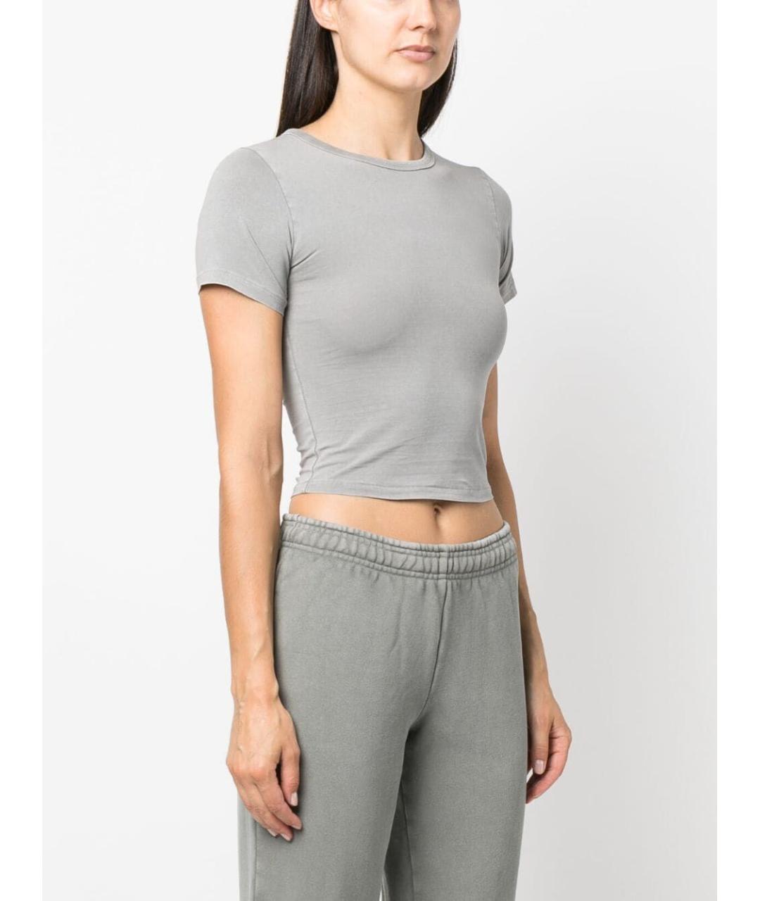 entire studios Серая хлопковая футболка, фото 5