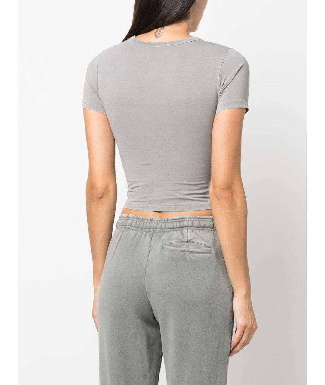 entire studios Серая хлопковая футболка, фото 4