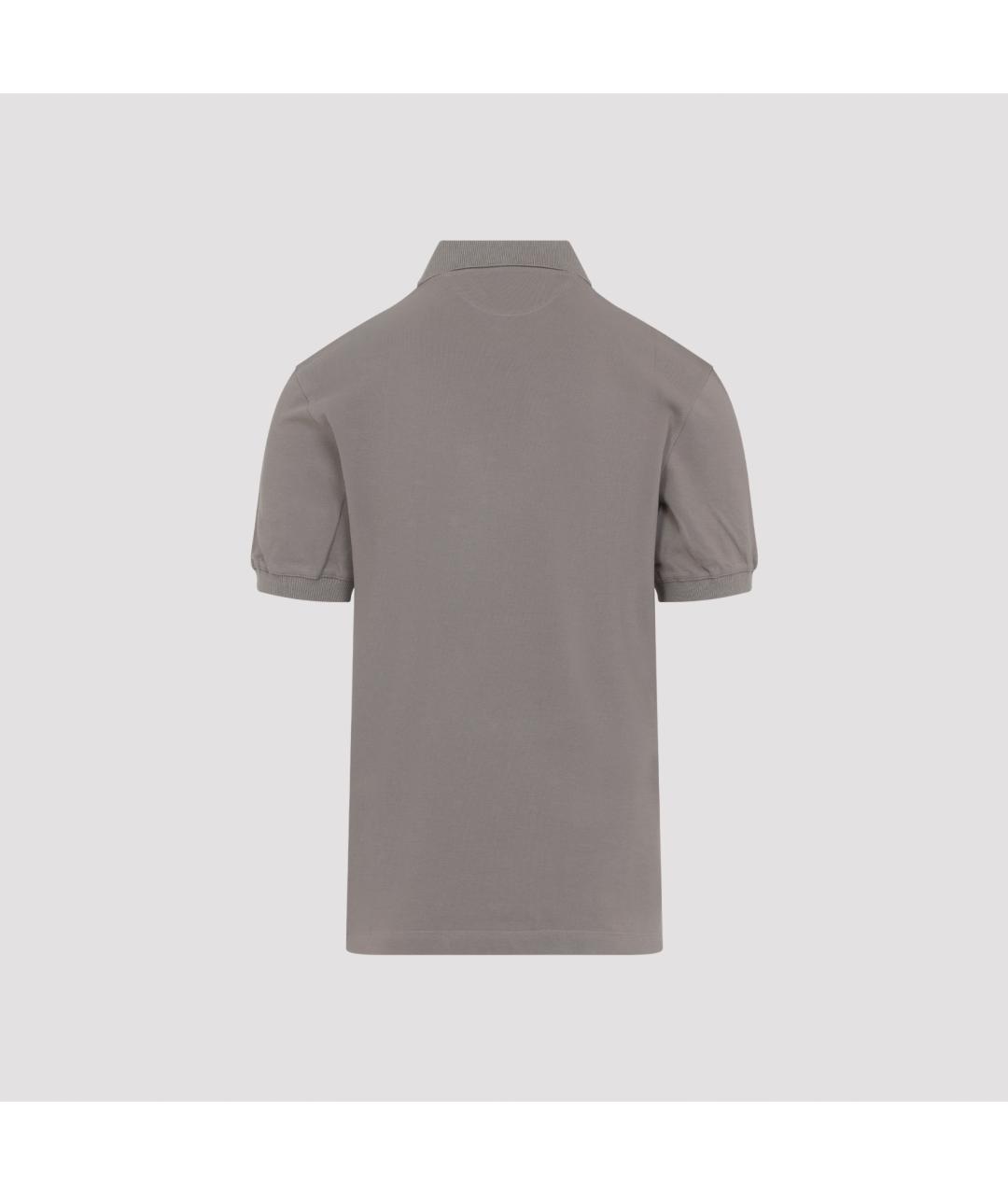 BRUNELLO CUCINELLI Бежевая хлопковая футболка, фото 2