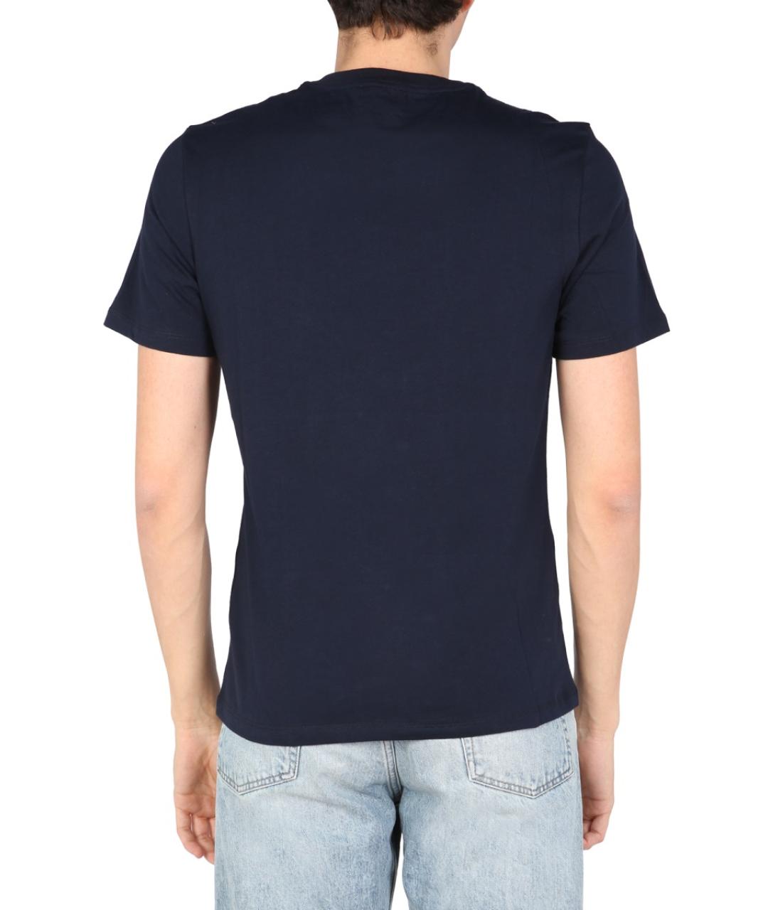 BALLANTYNE Синяя хлопковая футболка, фото 3
