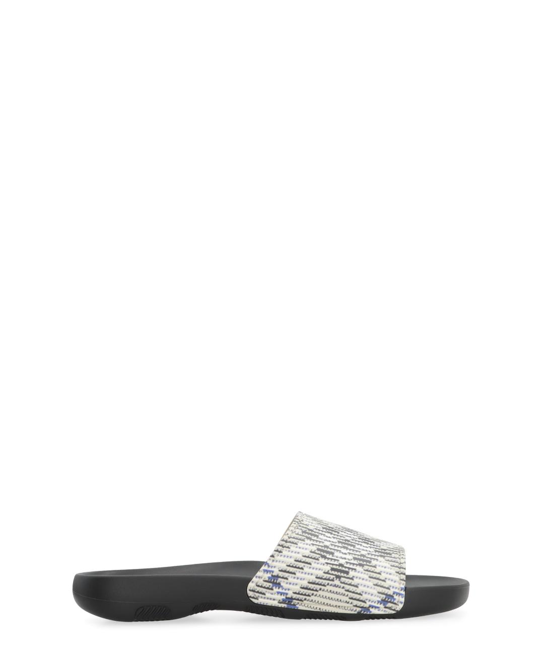 BURBERRY Мульти резиновые шлепанцы, фото 1