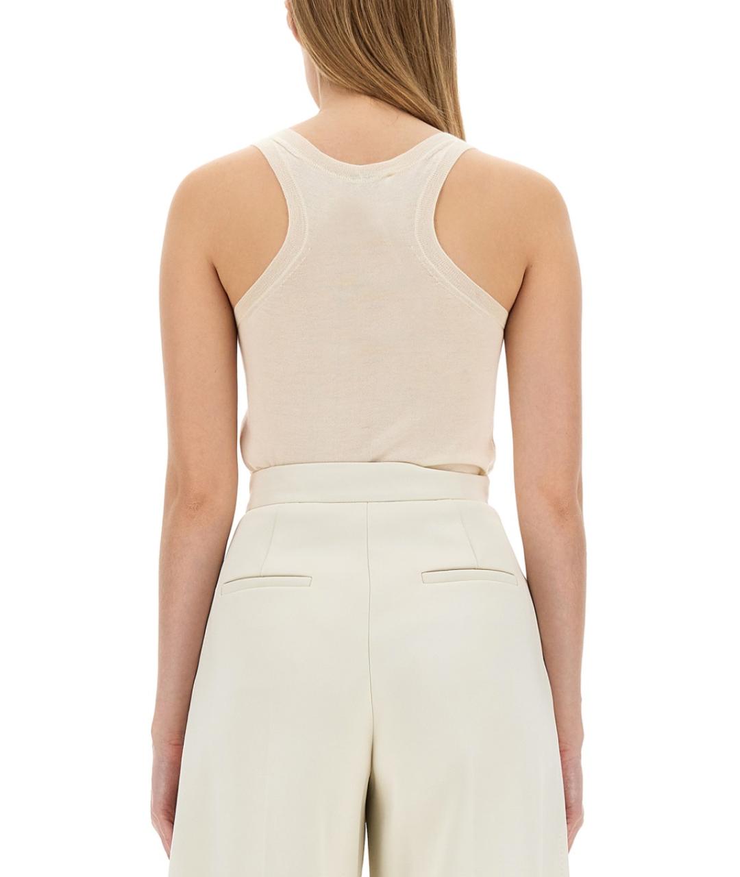 MAX MARA Белая кашемировая майка, фото 3