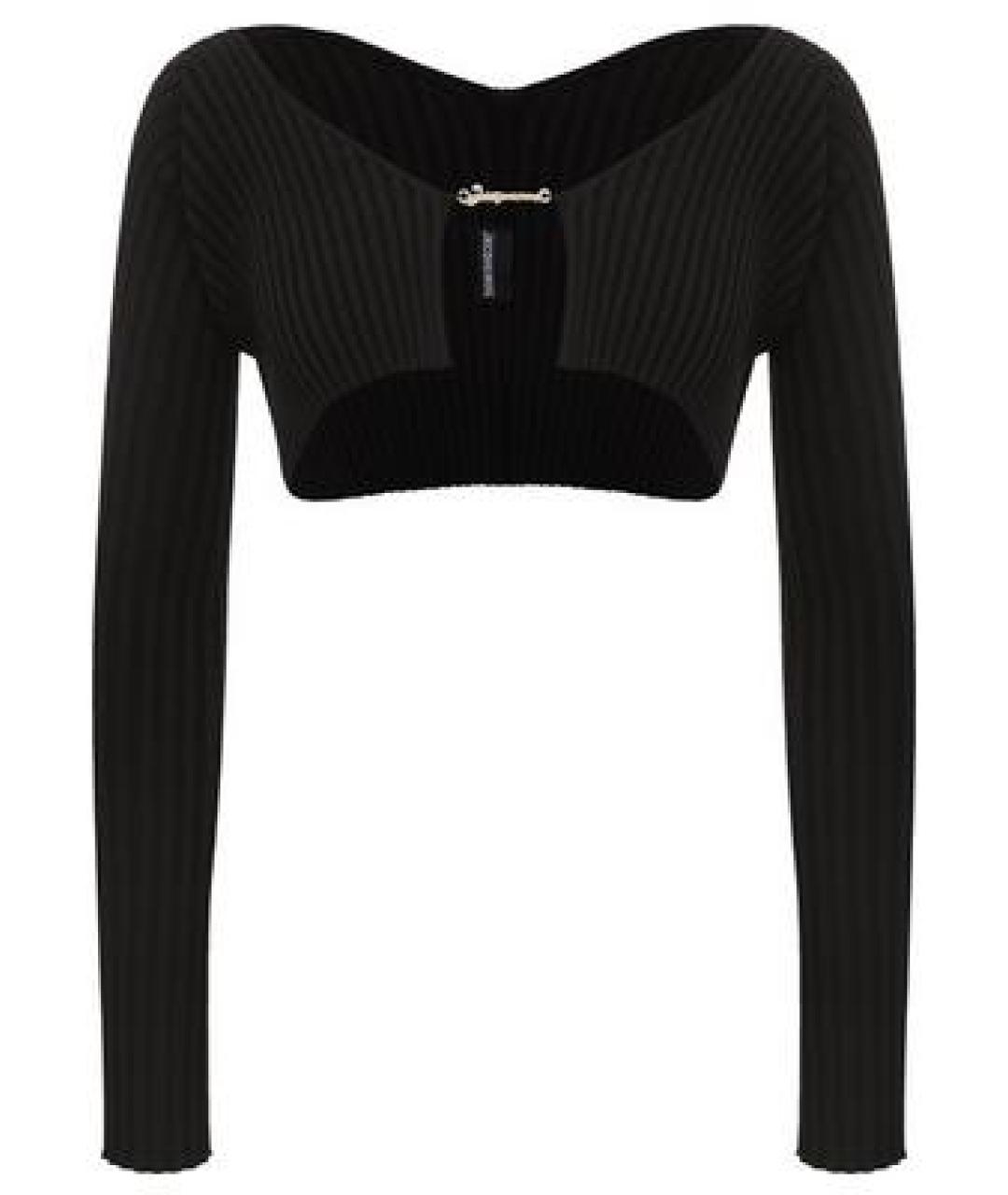 JACQUEMUS Черный вискозный джемпер / свитер, фото 1