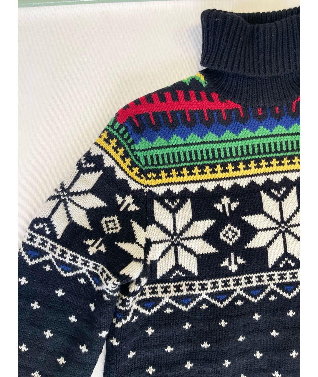 POLO RALPH LAUREN Черный шерстяной джемпер / свитер, фото 4