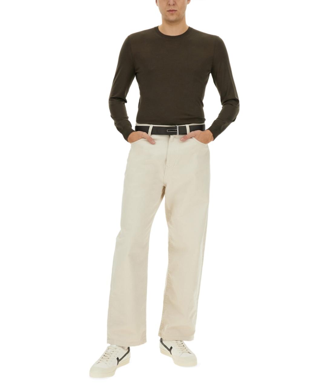 TOM FORD Зеленый шерстяной джемпер / свитер, фото 3