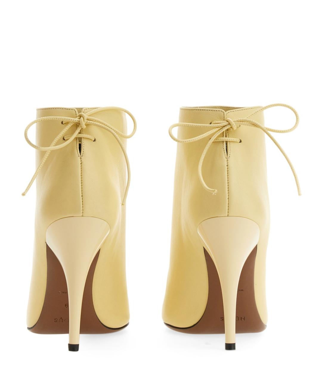 NEOUS Желтые кожаные ботильоны, фото 2