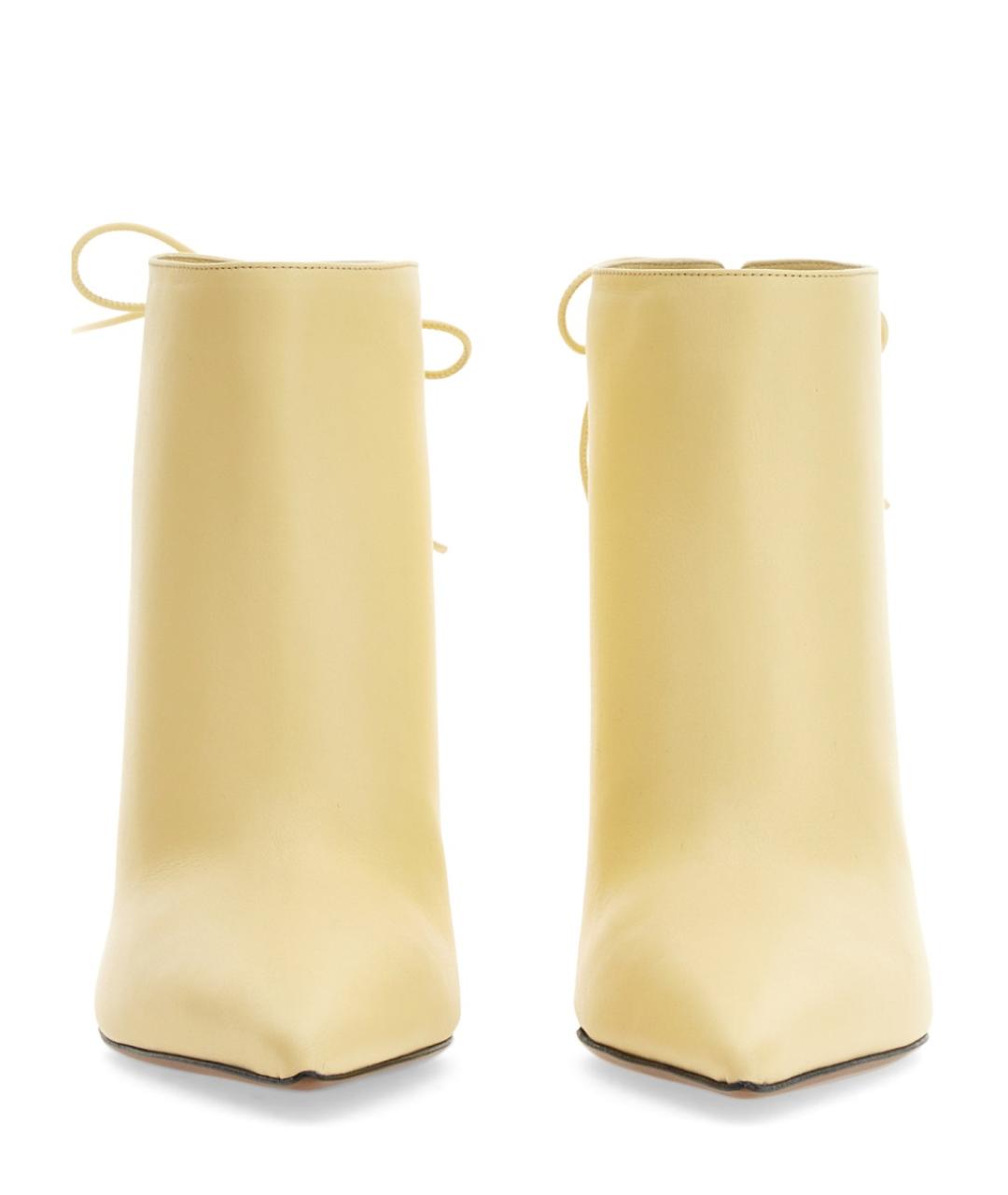 NEOUS Желтые кожаные ботильоны, фото 3
