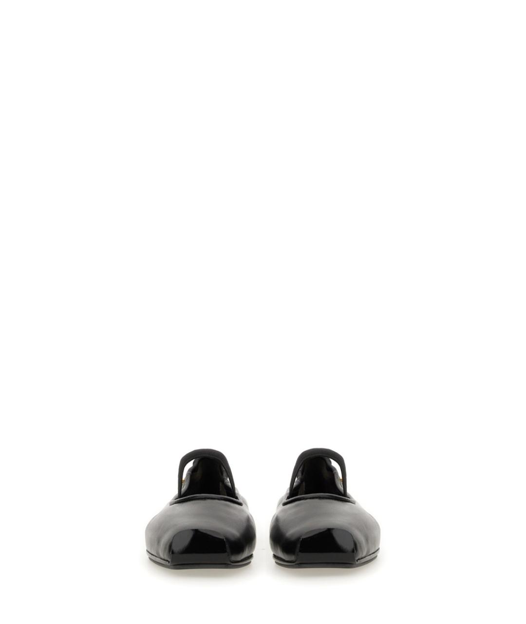 TORY BURCH Черные кожаные балетки, фото 4