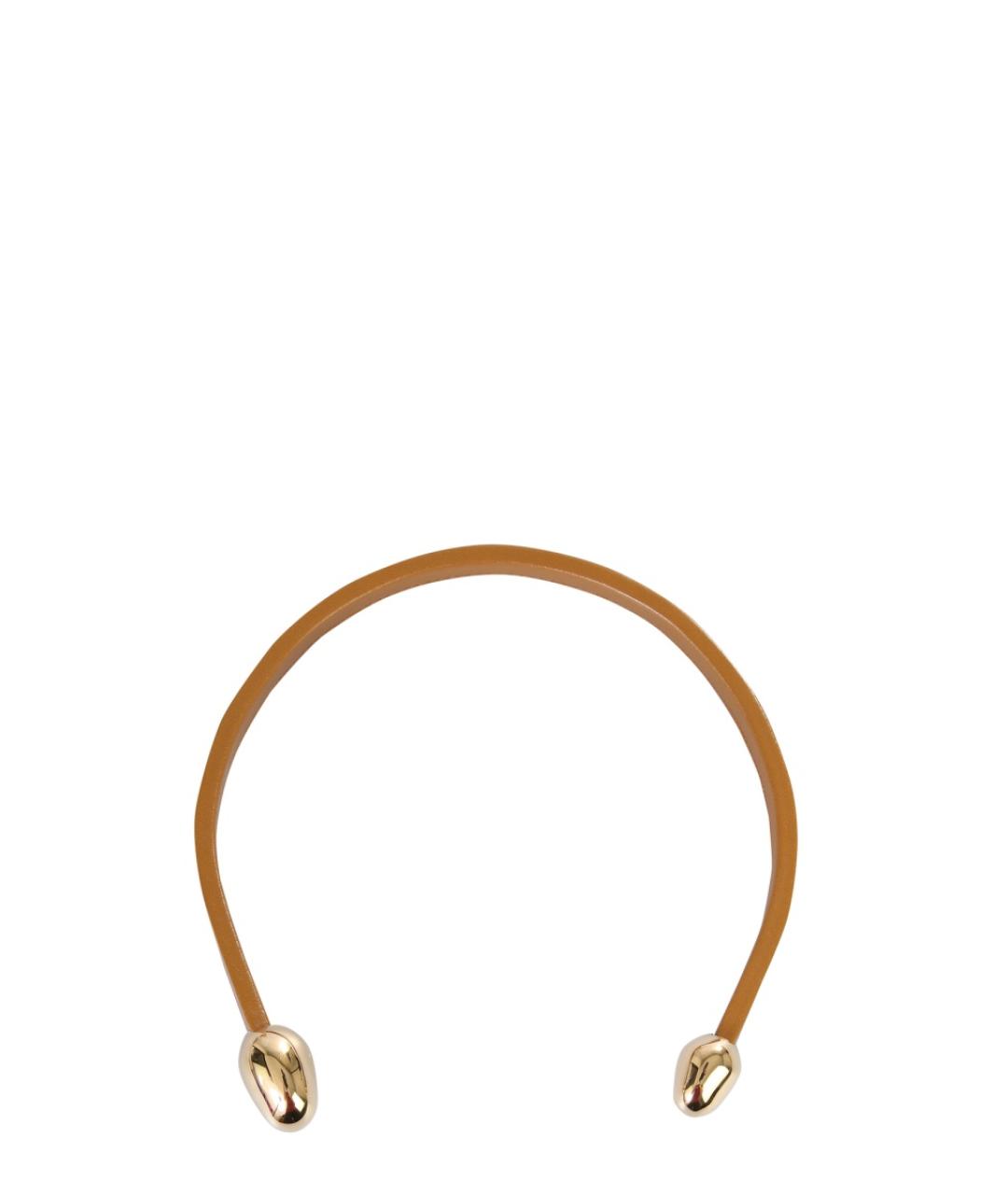 BOTTEGA VENETA Бежевая кожаная цепочка, фото 1