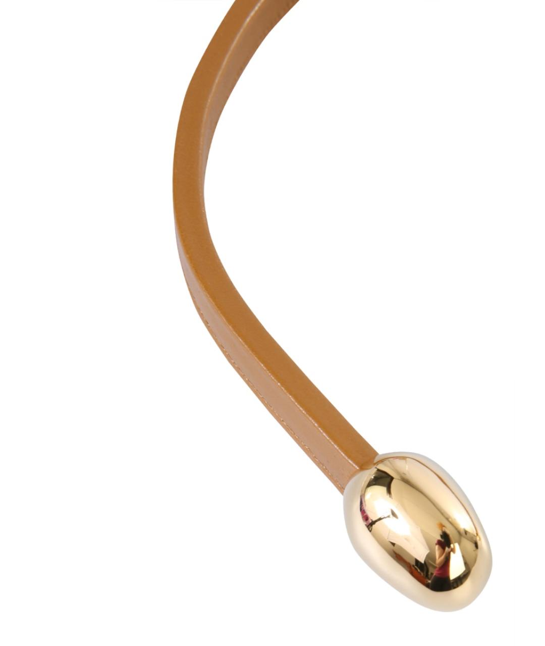 BOTTEGA VENETA Бежевая кожаная цепочка, фото 2