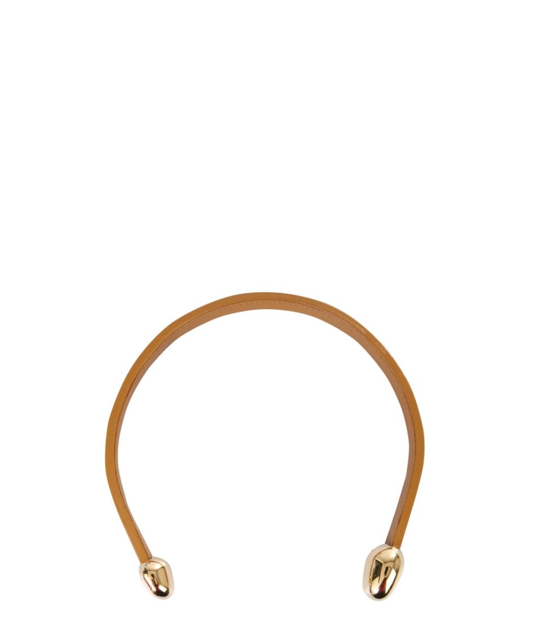 BOTTEGA VENETA Бежевая кожаная цепочка, фото 3