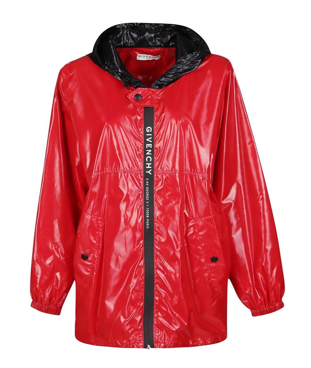 GIVENCHY Красная полиамидовая куртка, фото 1