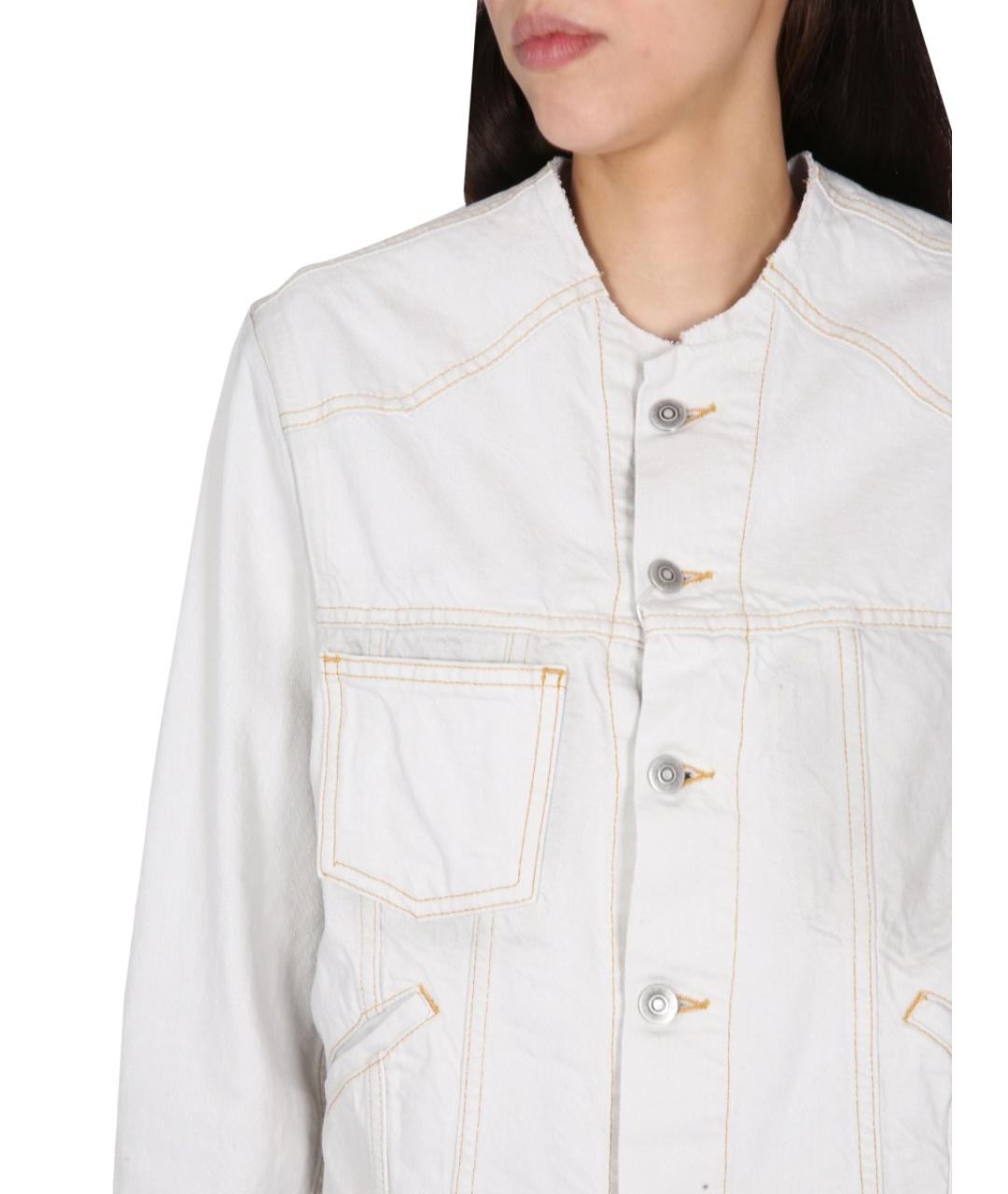 MAISON MARGIELA Белая хлопковая куртка, фото 5