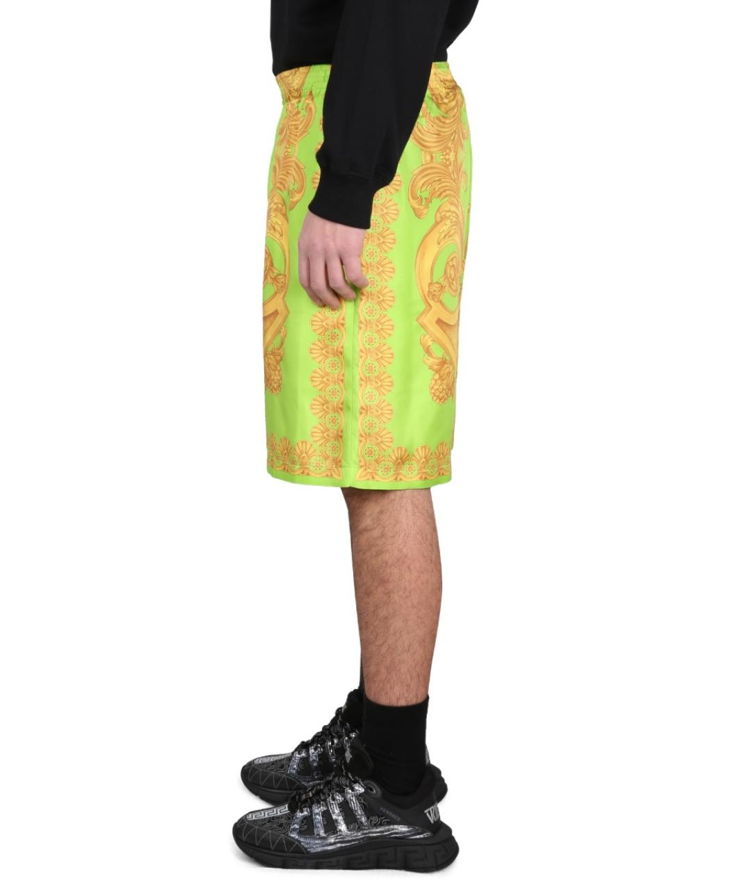 VERSACE Мульти вискозные повседневные брюки, фото 4