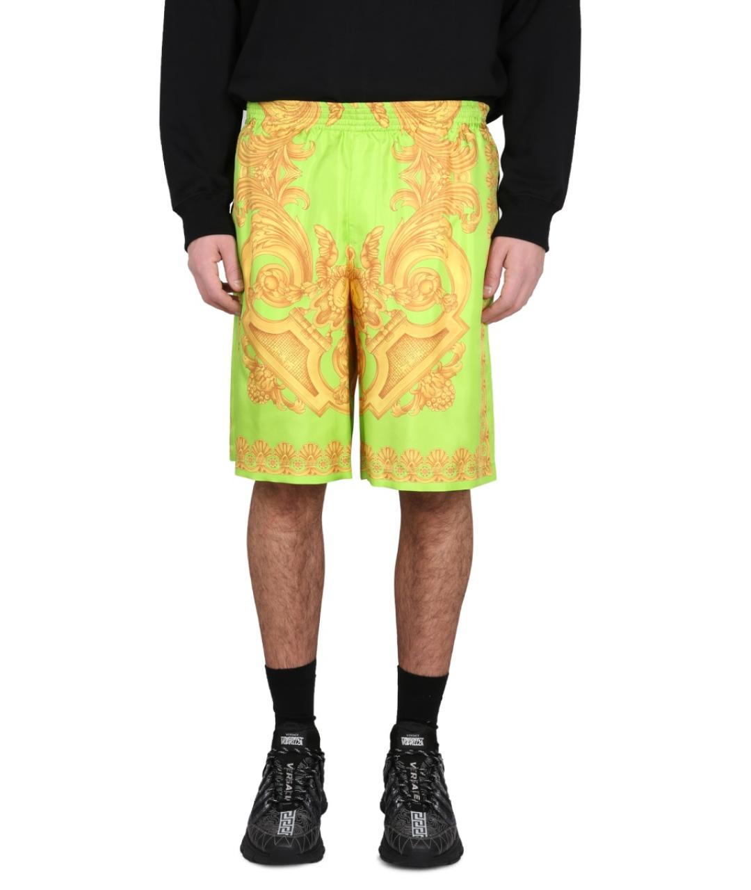 VERSACE Мульти вискозные повседневные брюки, фото 2