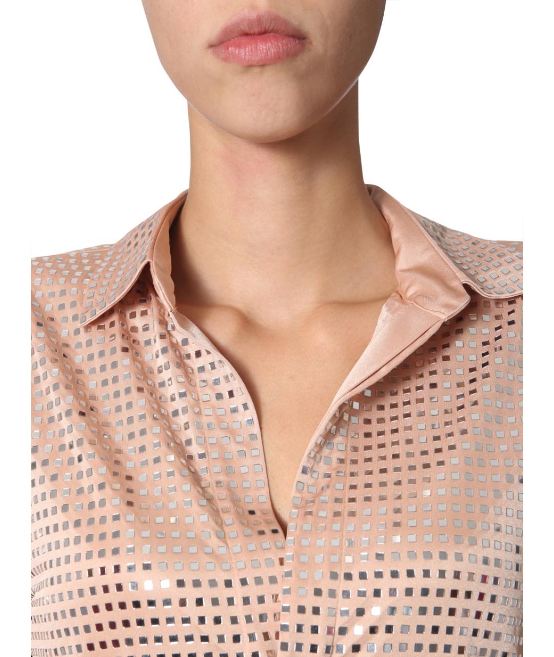 BOTTEGA VENETA Бежевое полиэстеровое повседневное платье, фото 5