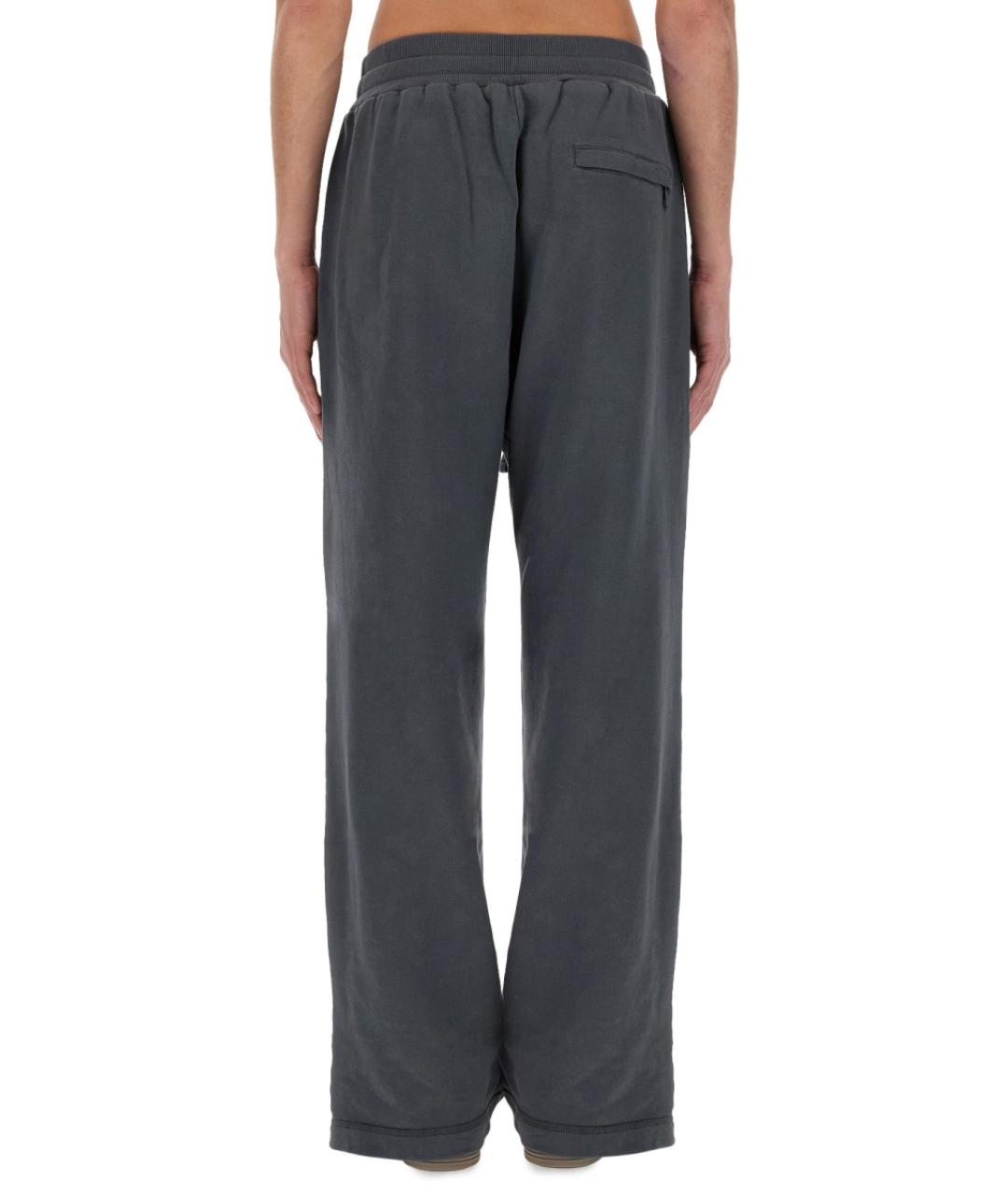 DOLCE&GABBANA Серые хлопковые повседневные брюки, фото 3