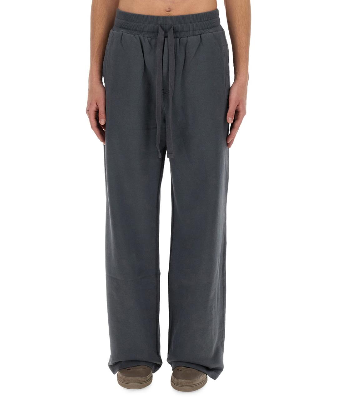 DOLCE&GABBANA Серые хлопковые повседневные брюки, фото 5