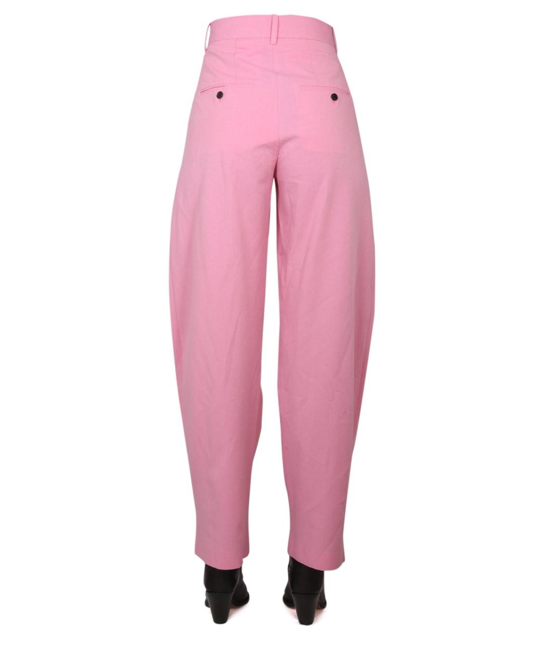 ISABEL MARANT Розовые вискозные прямые брюки, фото 4