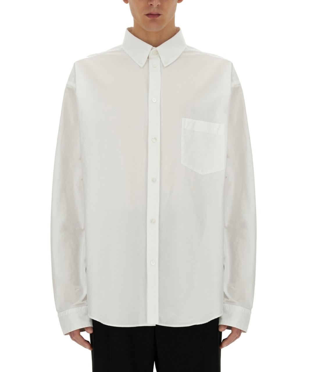 BALENCIAGA Белая хлопковая кэжуал рубашка, фото 2