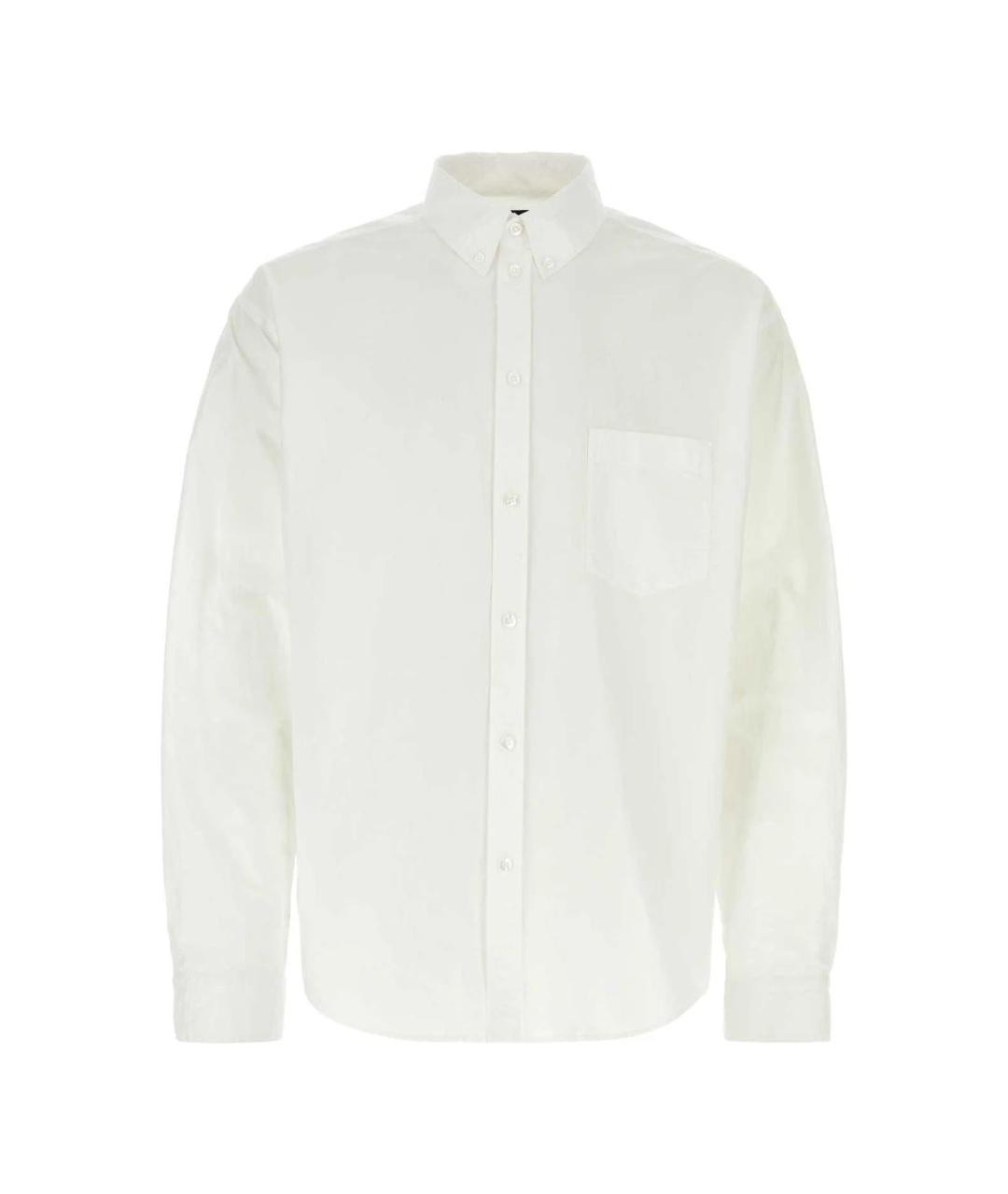 BALENCIAGA Белая хлопковая кэжуал рубашка, фото 1