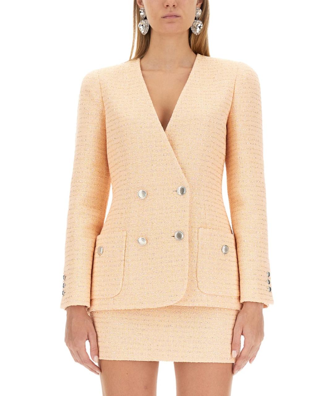 ALESSANDRA RICH Желтая хлопковая куртка, фото 2