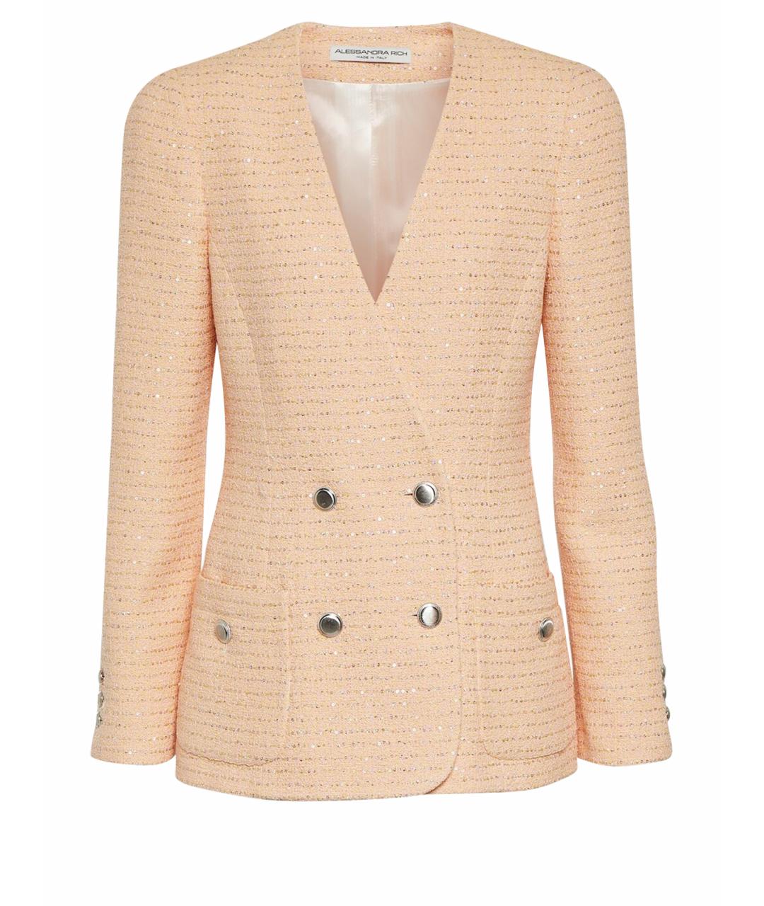 ALESSANDRA RICH Желтая хлопковая куртка, фото 1