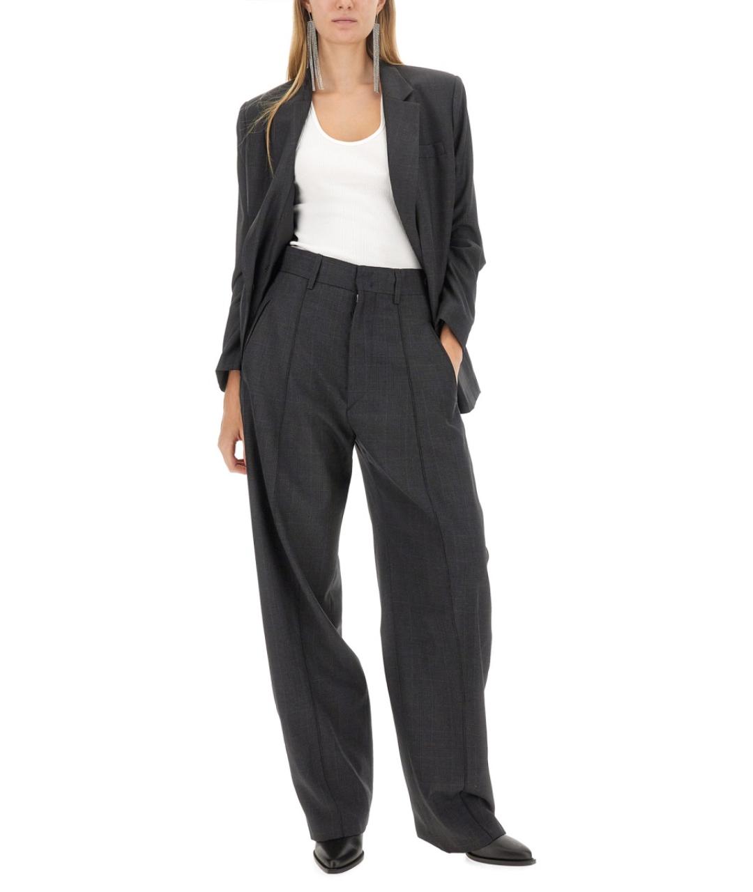 ISABEL MARANT Серый шерстяной жакет/пиджак, фото 3