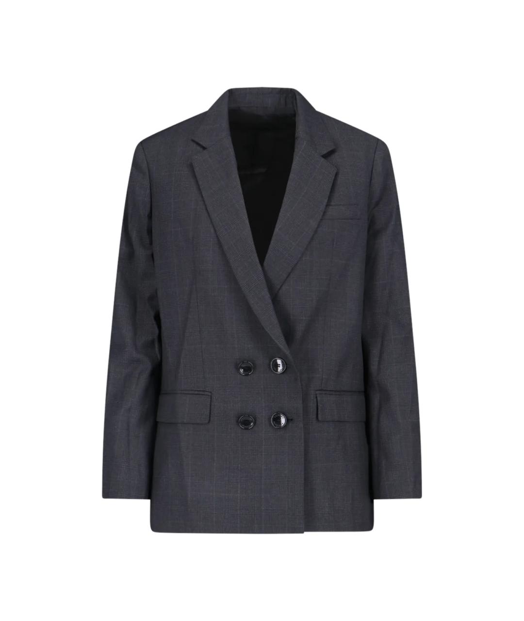 ISABEL MARANT Серый шерстяной жакет/пиджак, фото 1