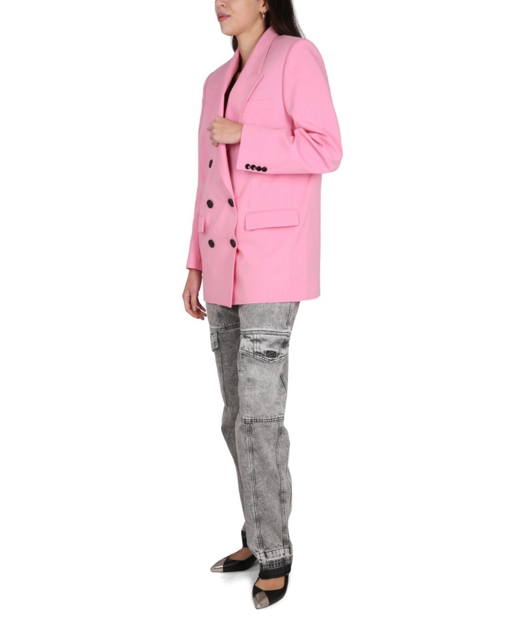 ISABEL MARANT Розовый вискозный жакет/пиджак, фото 3