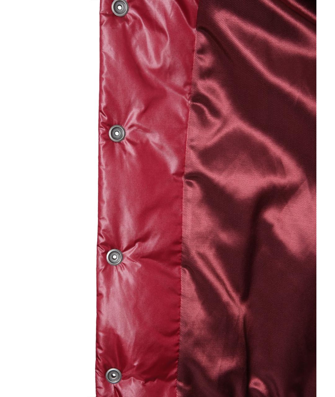 SAINT LAURENT Бордовая полиамидовая куртка, фото 6