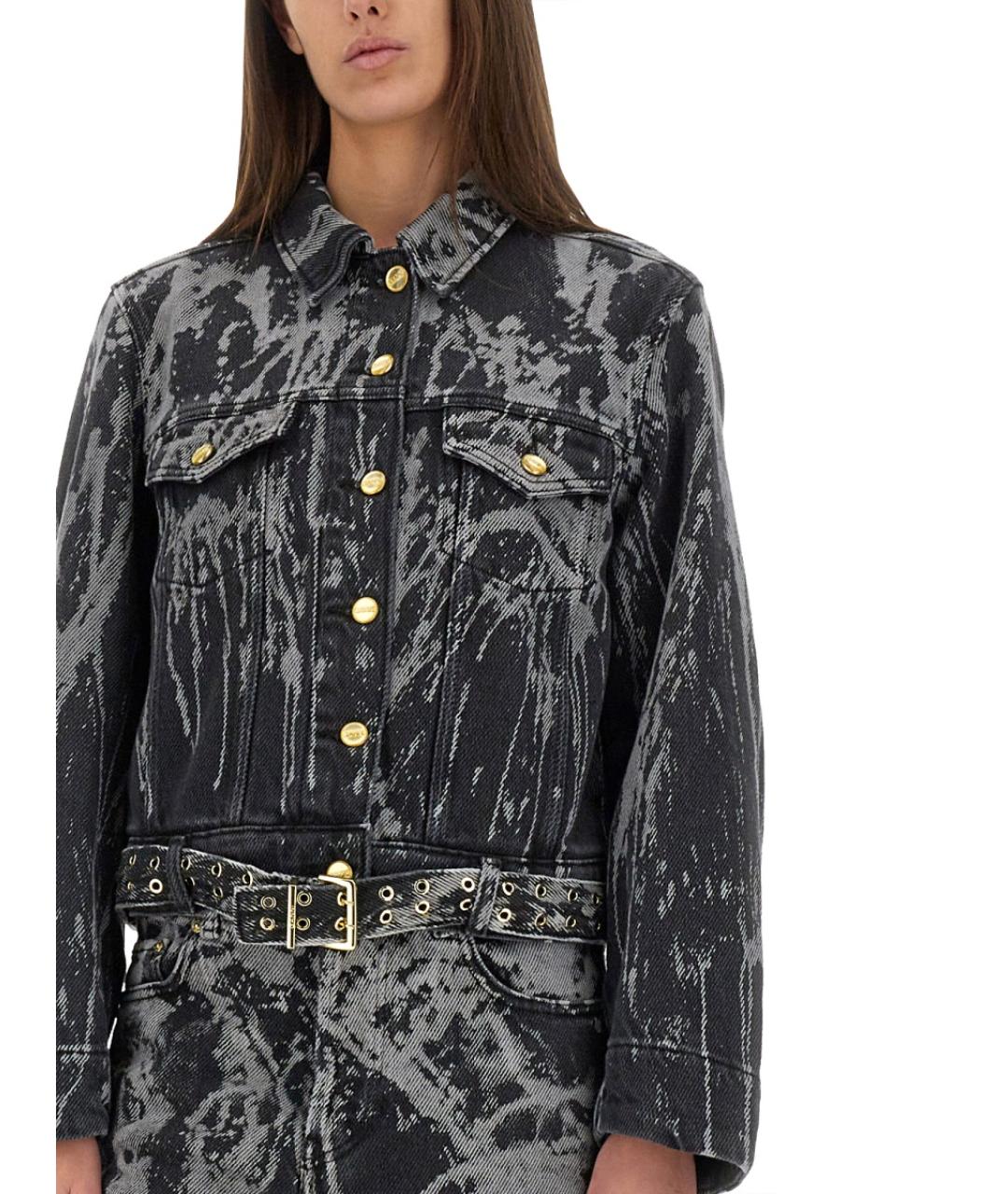 GANNI Черная хлопковая куртка, фото 5