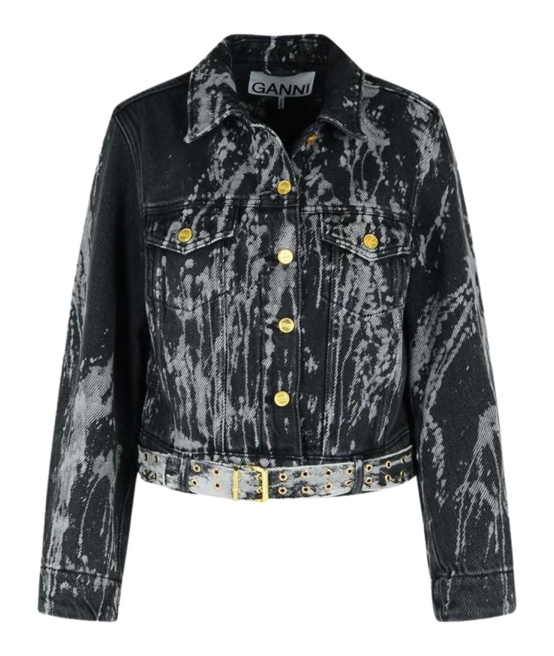 GANNI Черная хлопковая куртка, фото 1