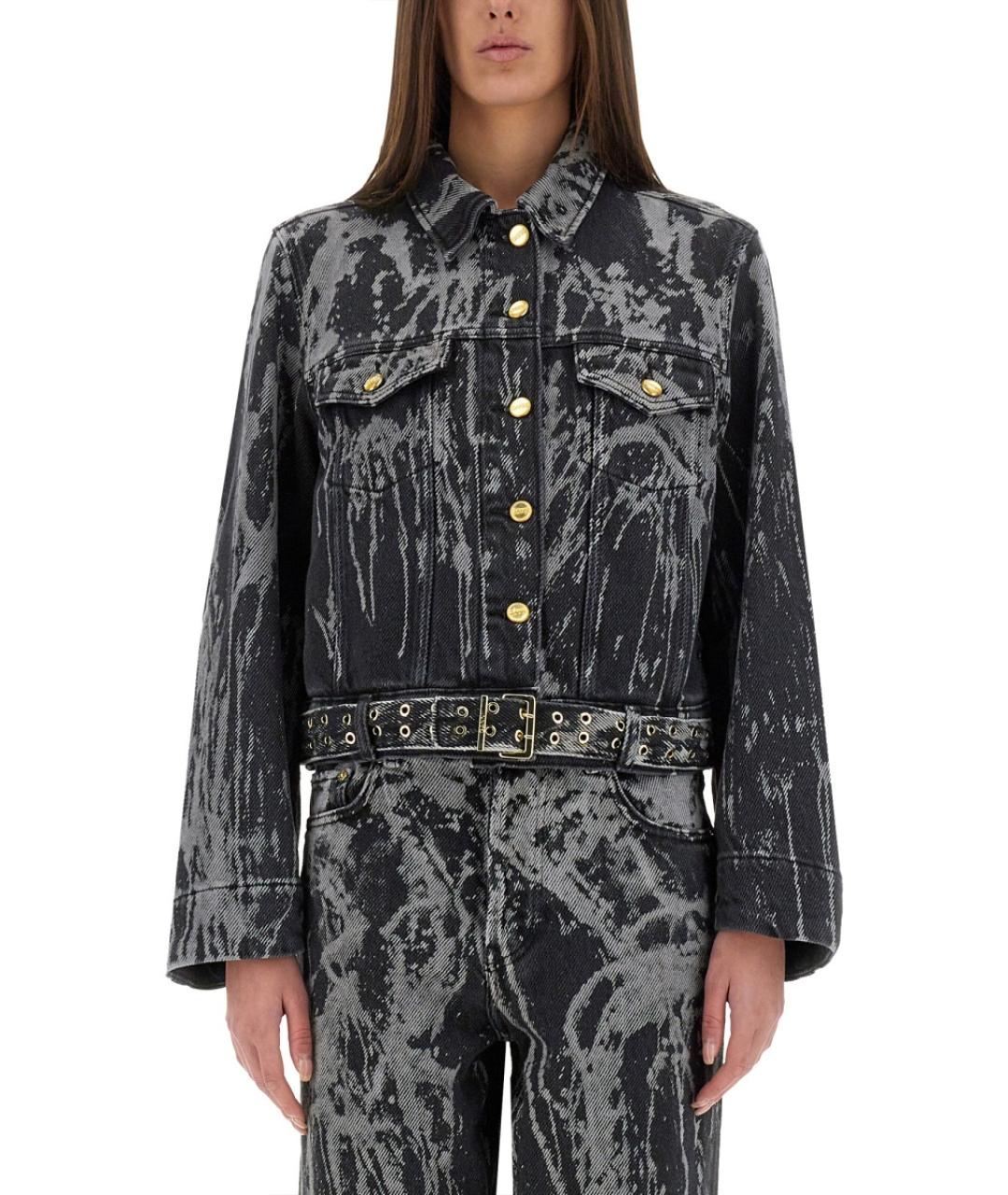 GANNI Черная хлопковая куртка, фото 2