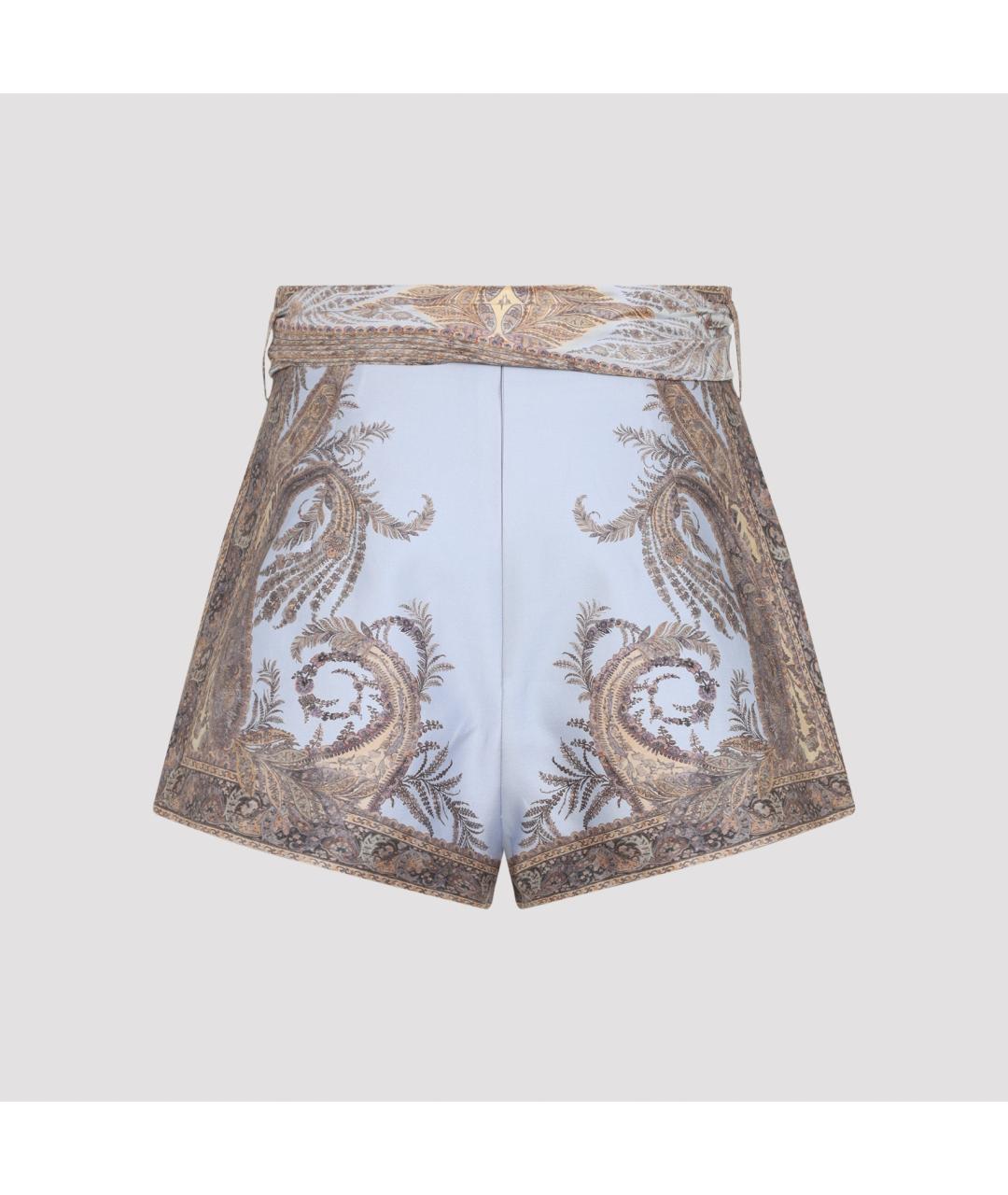 ZIMMERMANN Мульти шелковые шорты, фото 3