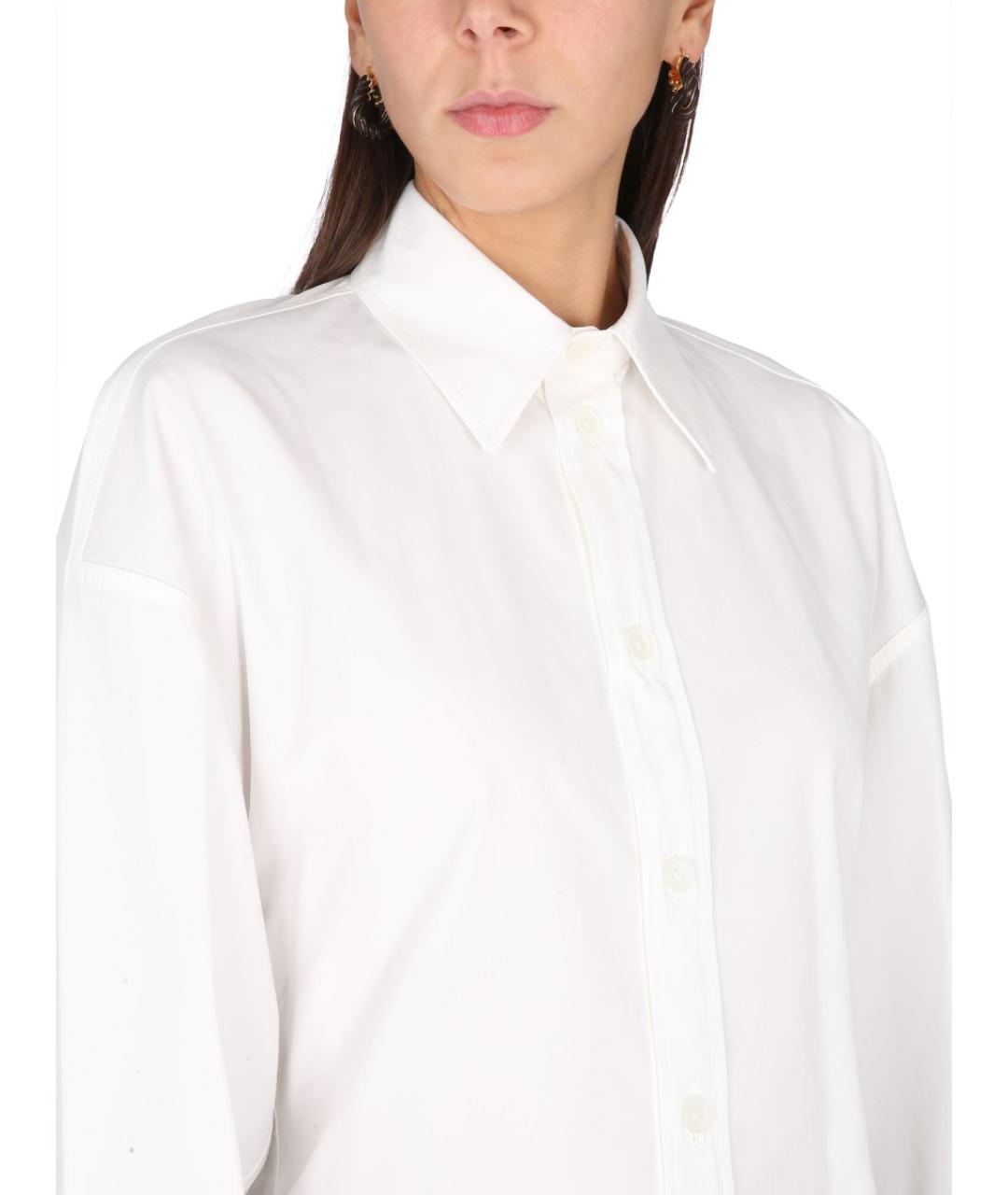 BOTTEGA VENETA Белая хлопковая рубашка, фото 5