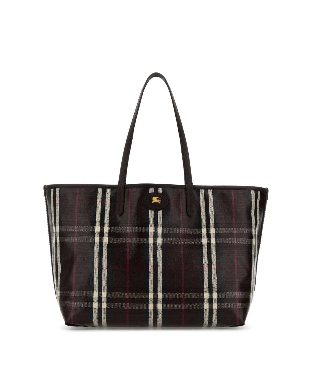 BURBERRY Коричневая хлопковая сумка тоут, фото 1