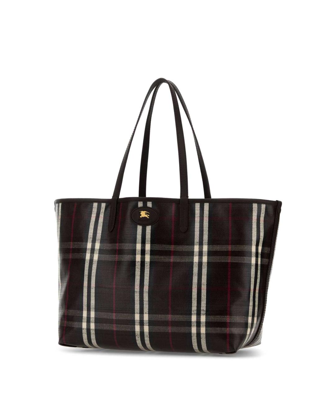 BURBERRY Коричневая хлопковая сумка тоут, фото 2