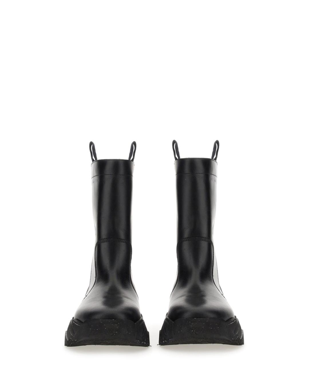 VIVIENNE WESTWOOD Черные кожаные высокие ботинки, фото 3