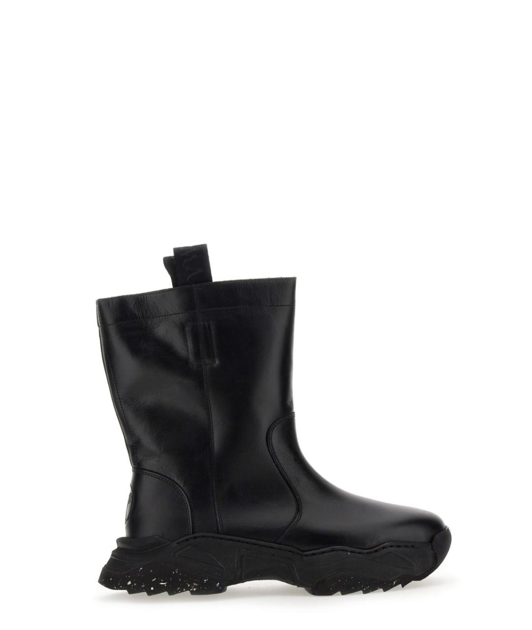 VIVIENNE WESTWOOD Черные кожаные высокие ботинки, фото 1