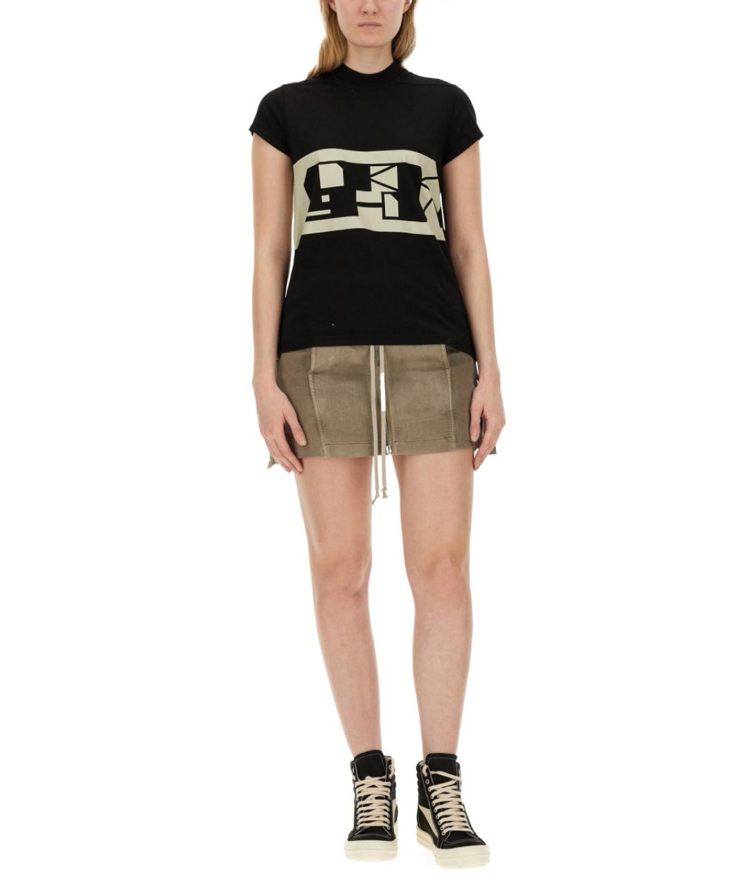 RICK OWENS DRKSHDW Хлопковая юбка мини, фото 2