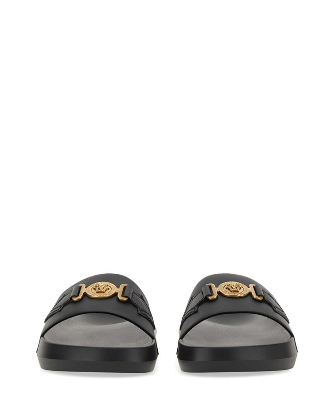 VERSACE Черные шлепанцы, фото 3