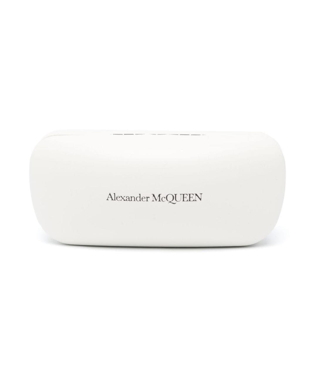 ALEXANDER MCQUEEN Черные пластиковые солнцезащитные очки, фото 4
