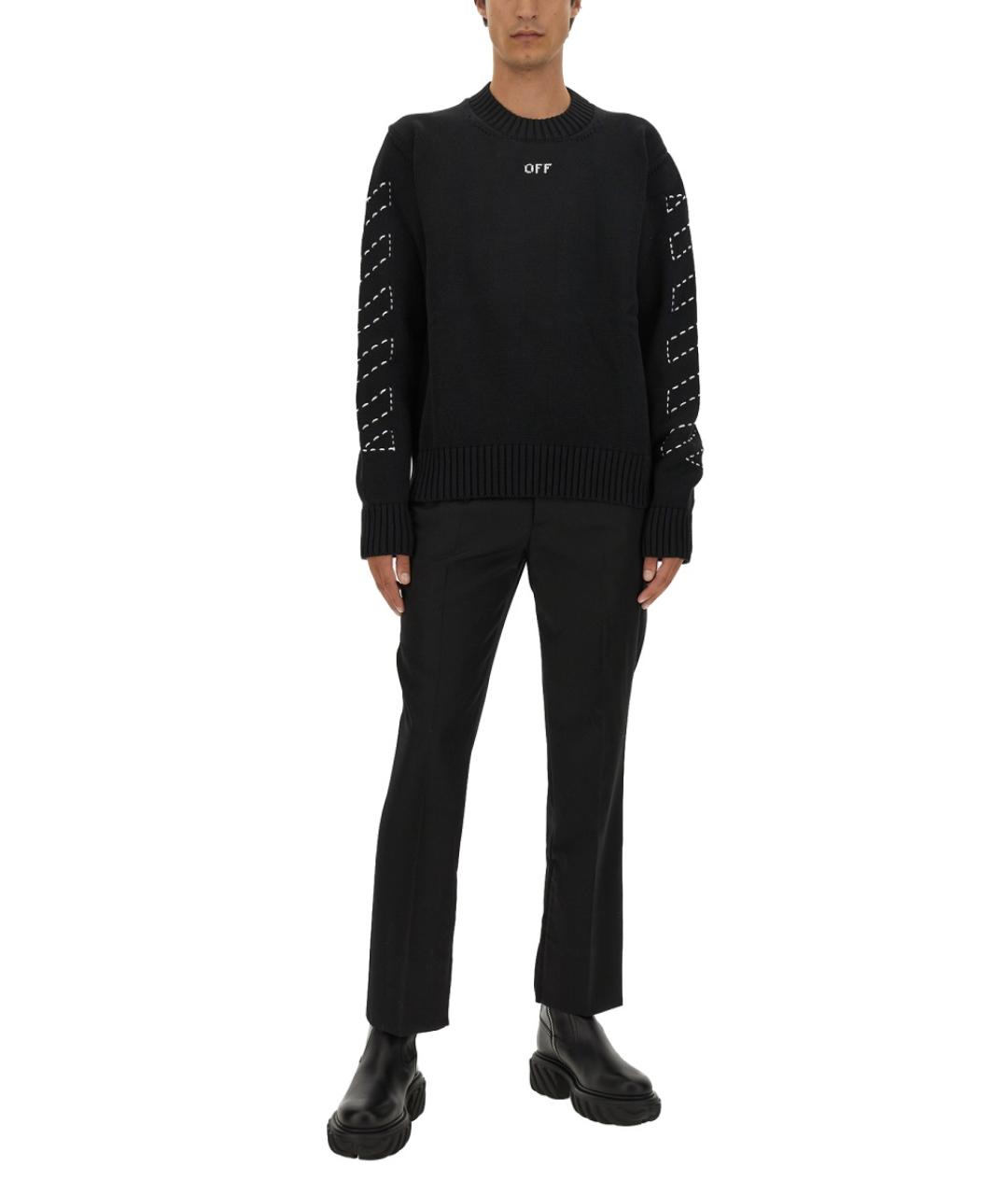 OFF-WHITE Черный полиамидовый джемпер / свитер, фото 3